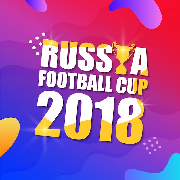 Vector copa de fútbol de rusia