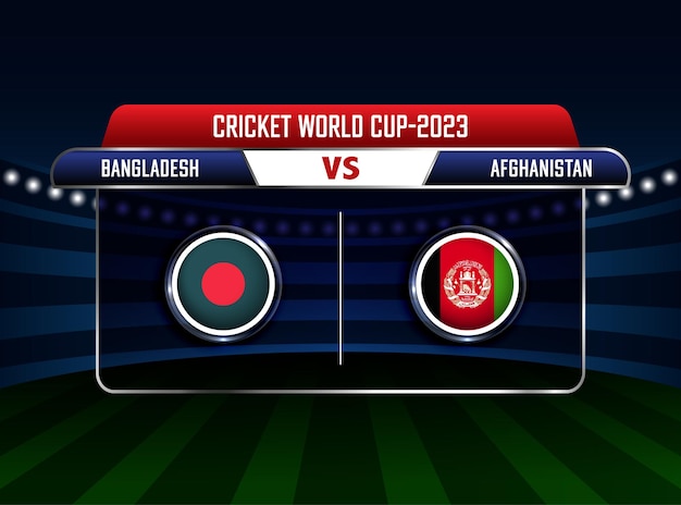 Copa mundial de cricket Bangladesh vs Afganistán 2023