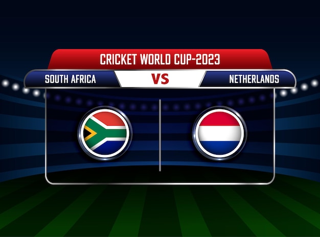 Copa mundial de cricket Sudáfrica vs Holanda 2023