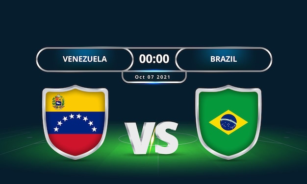 Copa Mundial de la FIFA 2022 Venezuela Vs Brasil transmisión del marcador del partido de fútbol