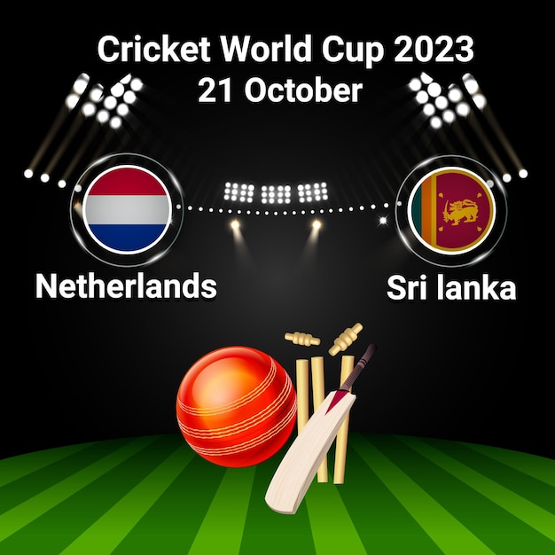 Copa del Mundo de Cricket Países Bajos contra Sri Lanka 21 de octubre