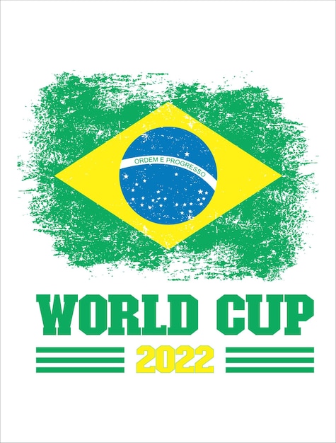copa del mundo de fútbol de brasil fútbol bandera nacional
