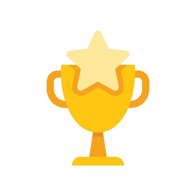 Copa de trofeo de oro con una estrella brillante que representa el éxito