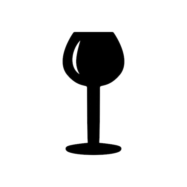 Vector copa de vino icono vector plantilla logotipo colección de moda diseño plano