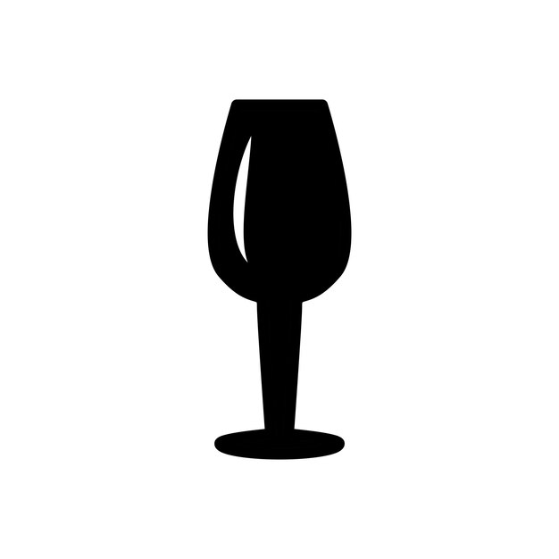 copa de vino icono vector plantilla logotipo colección de moda diseño plano