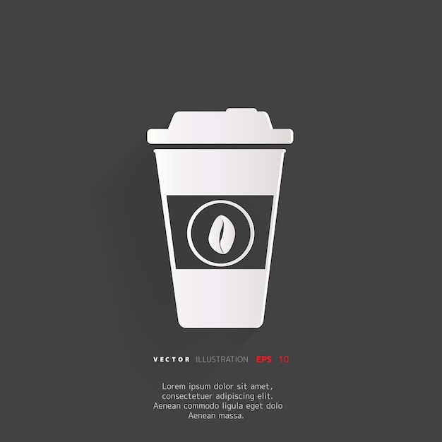 Copas de café de papel para llevar.