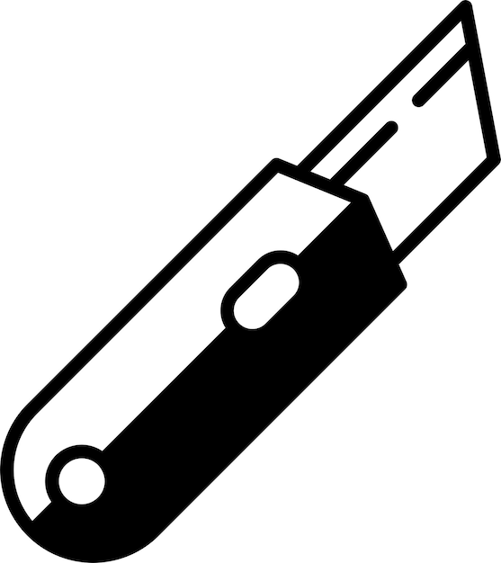 Copiar el glifo central y la ilustración del vector de líneas