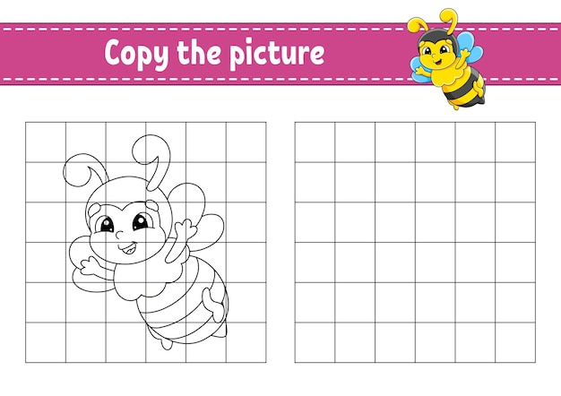 Copie la imagen Páginas de libros para colorear para niños Hoja de trabajo de desarrollo educativo Juego para niños Práctica de escritura personaje de dibujos animados Ilustración vectorial