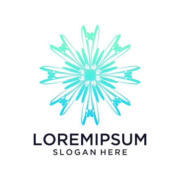 un copo de nieve azul y verde anuncia el compost