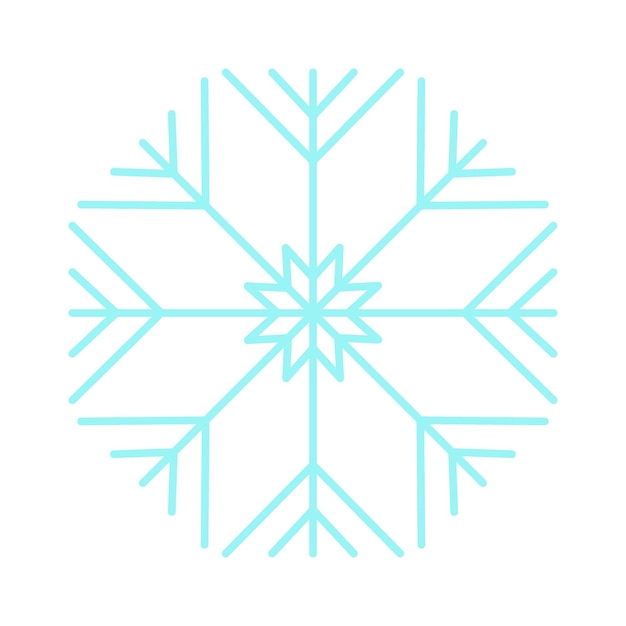Copo de nieve clipart Elemento de invierno