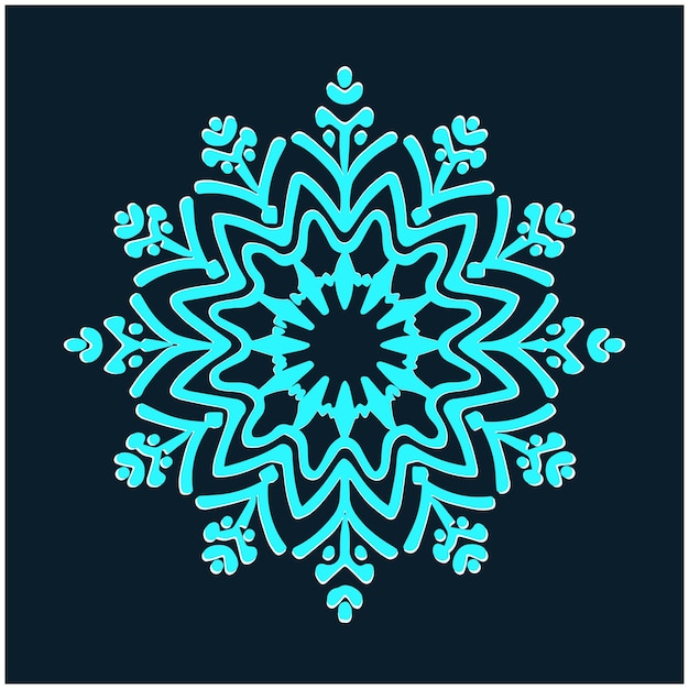 copo de nieve como flor copos de nieve diseño vectorial de color descarga gratuita