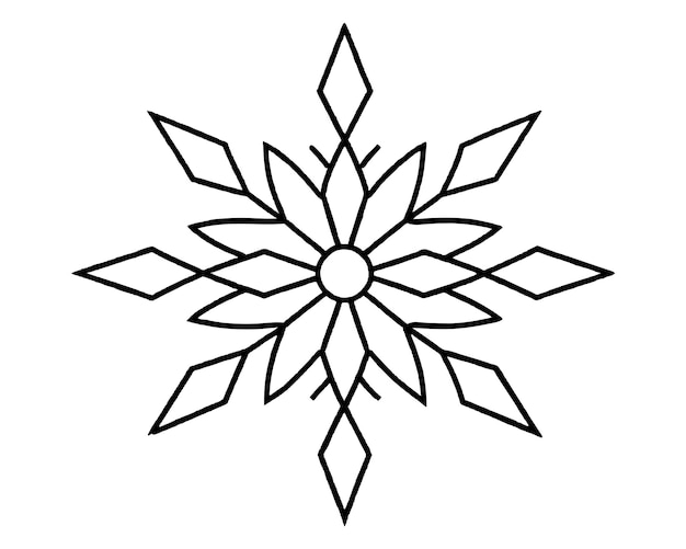 un copo de nieve que está en un fondo blanco