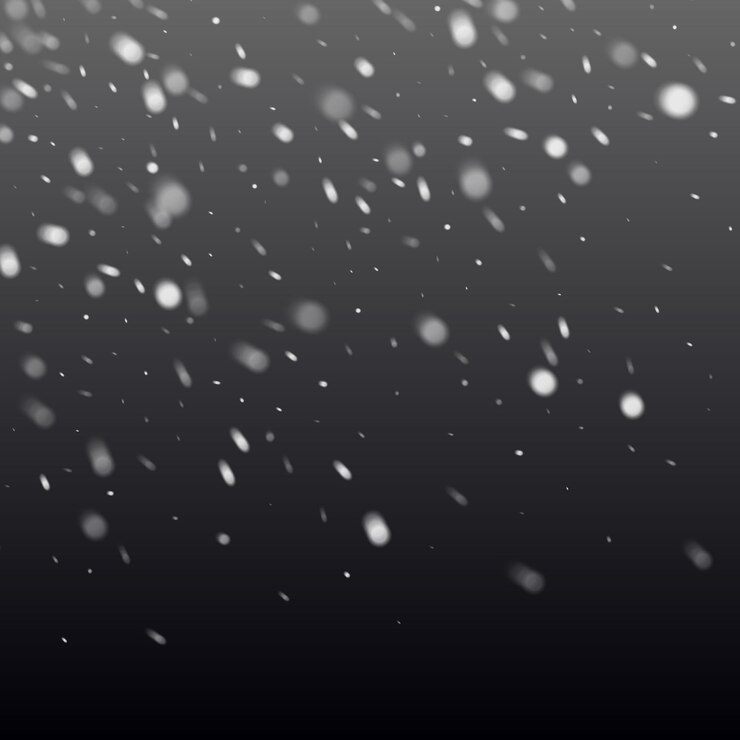 Vector copo de nieve realista vectorial contra un fondo oscuro elementos transparentes para tarjetas de navidad y afiches