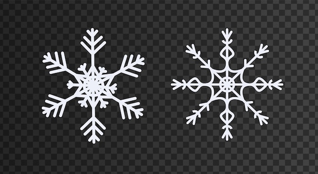 copo de nieve sobre fondo aislado. ilustración vectorial