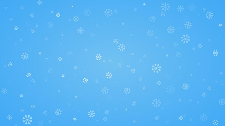 Copo de nieve sobre fondo de cielo azul de invierno Diseño de ilustración de vector de Navidad para postal de fondo Diseño de invierno nevado de Navidad Copos de nieve cayendo blancos paisaje abstracto Efecto de clima frío