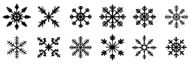 Copo Nieve Vector Icono Navidad Ilustración Nieve Iconos Invierno