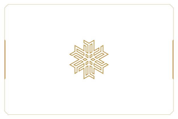 Copos de nieve abstractos Marketing Trading Networking Vector Logo