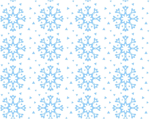 Copos de nieve azules Resumen de patrones sin fisuras en el vector