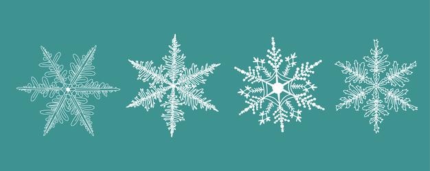 Copos de nieve de Doodle