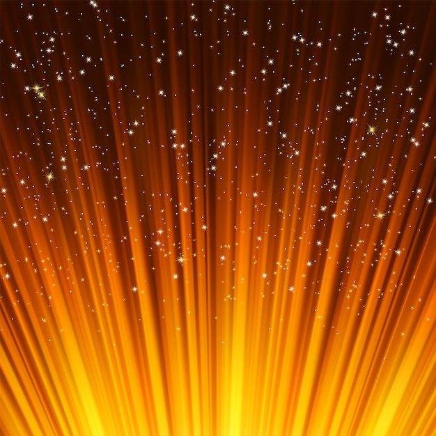 Copos de nieve y estrellas en luz roja.