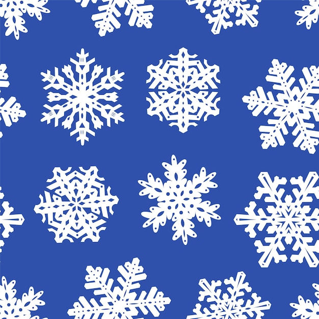 Copos de nieve sin fisuras patrón