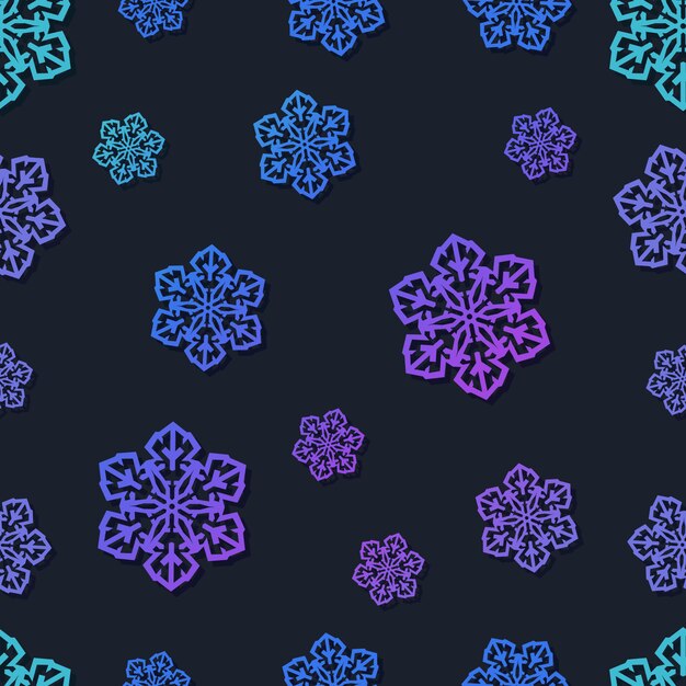 Copos de nieve sin fisuras patrón