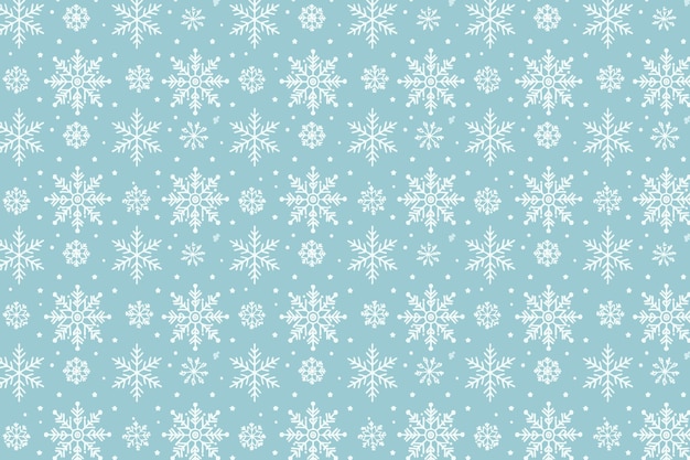 Los copos de nieve de fondo de invierno en un hermoso fondo