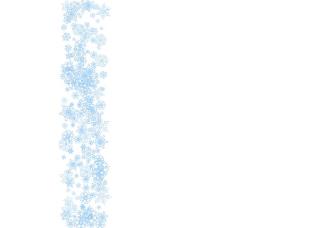 Copos de nieve de Navidad y año nuevo