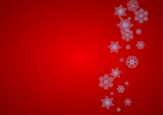 Copos de nieve de Navidad y año nuevo