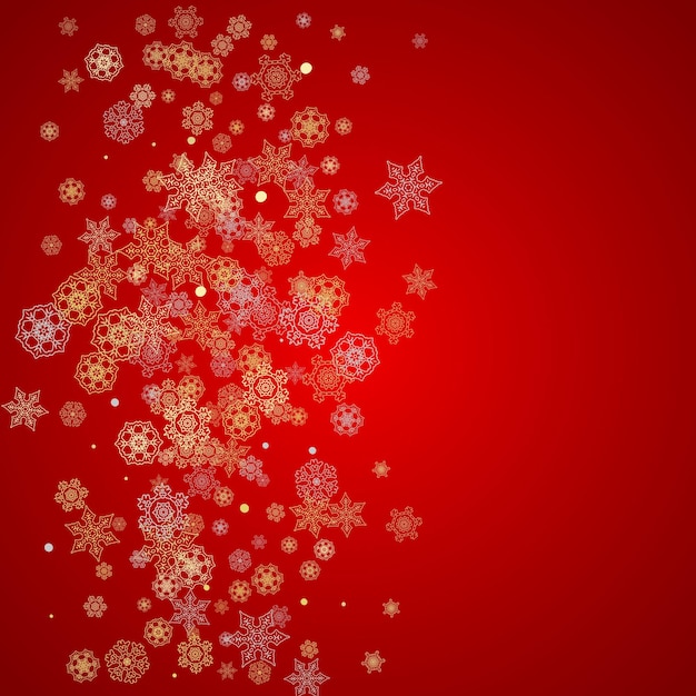 Copos de nieve de Navidad y año nuevo
