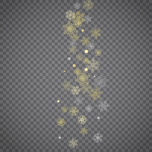 Copos de nieve de Navidad y año nuevo