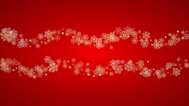 Copos de nieve de Navidad y año nuevo