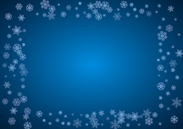 Copos de nieve de Navidad y año nuevo