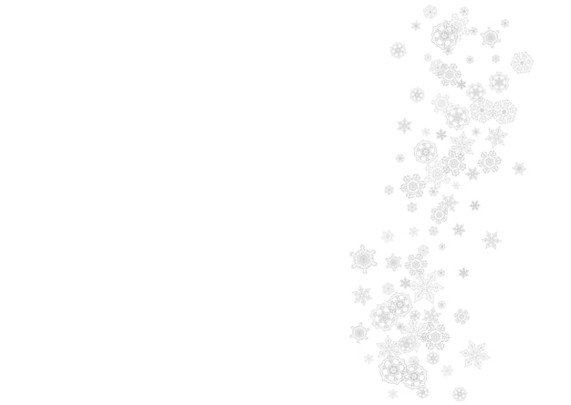 Copos de nieve de Navidad y año nuevo