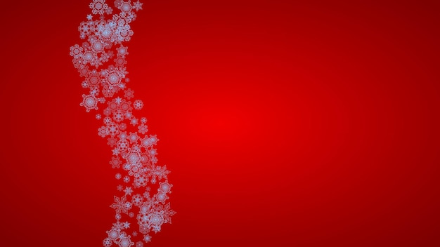 Copos de nieve de Navidad y año nuevo