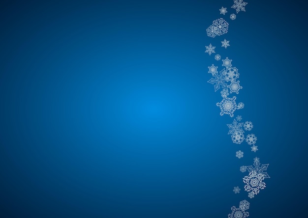 Copos de nieve de Navidad y año nuevo