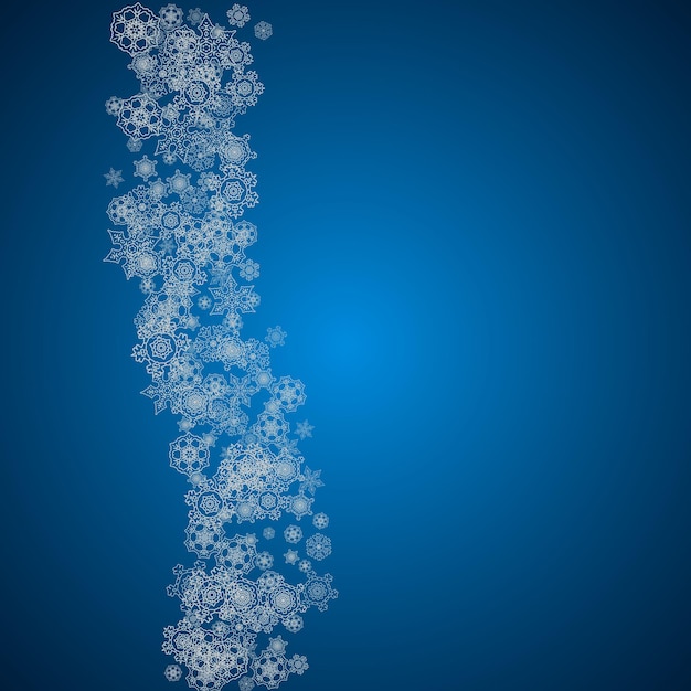 Copos de nieve de Navidad y año nuevo