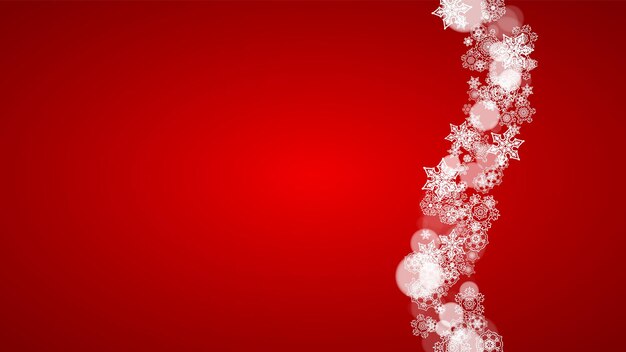 Copos de nieve de Navidad y año nuevo