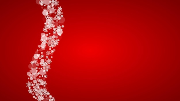 Copos de nieve de Navidad y año nuevo