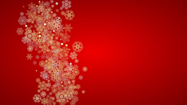 Copos de nieve de Navidad y año nuevo