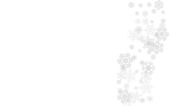 Copos de nieve de Navidad y año nuevo