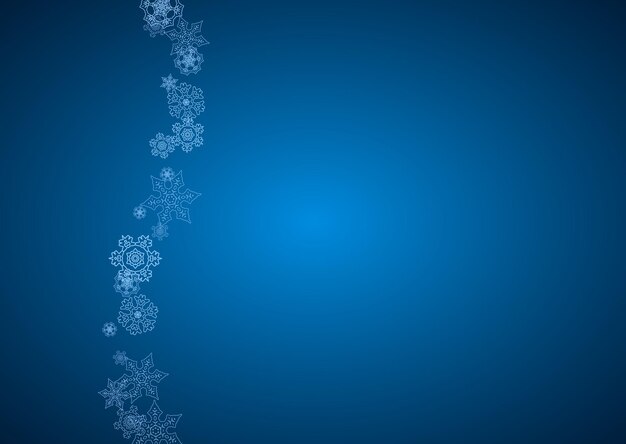 Copos de nieve de Navidad y año nuevo