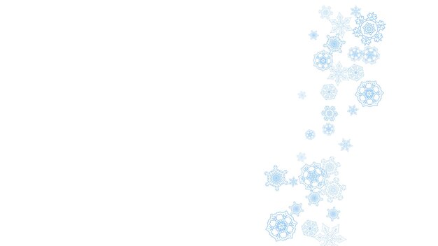 Copos de nieve de Navidad y año nuevo