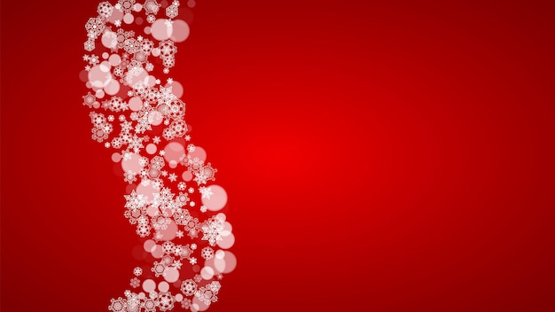 Copos de nieve de Navidad y año nuevo
