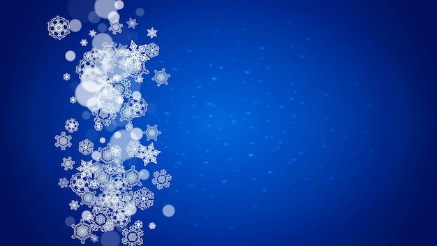 Copos de nieve de Navidad y año nuevo