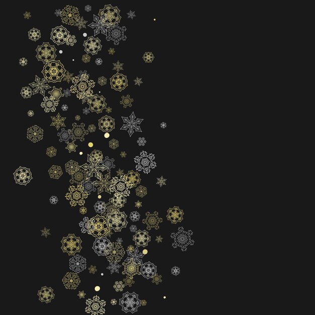 Copos de nieve de Navidad y año nuevo