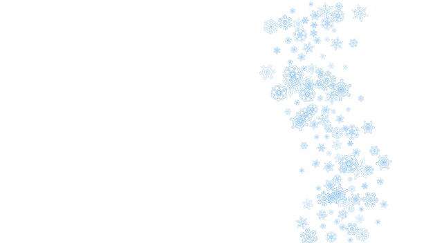 Copos de nieve de Navidad y año nuevo
