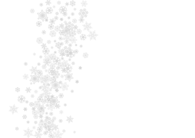 Copos de nieve de Navidad y año nuevo