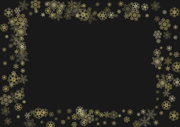 Copos de nieve de Navidad y año nuevo