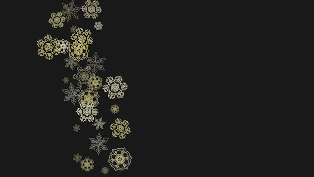 Copos de nieve de Navidad y año nuevo